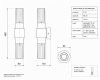 Lampa ścienna kinkiet złoty tuba z ryflowanego szkła 46cm minimalistyczny klasyczny GLOW ST-DW7790 Step Into Design